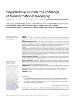 Regenerative tourism: the challenge of transformational leadership
