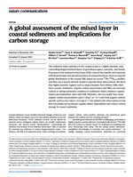 A global assessment of the mixed layer in coastal sediments and implications for carbon storage