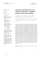 Genomic consequences and selection efficacy in sympatric sexual versus asexual kelps
