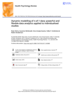 Dynamic modelling of n-of-1 data: powerful and flexible data analytics applied to individualised studies