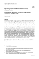 Blue Zones: Centenarian Modes of Physical Activity: A Scoping Review