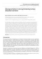 Aboriginal Nation: A strong Kimberley tertiary education narrative