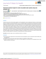Risk-based treatment targets for onsite non-potable water systems using new pathogen data