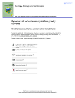 Dynamics of lock-release crystalline gravity currents