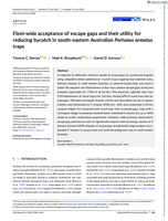 Fleet-wide acceptance of escape gaps and their utility for reducing bycatch in south-eastern Australian Portunus armatus traps