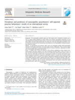 Prevalence and predictors of naturopathic practitioners’ self-reported practice behaviours: results of an international survey