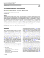 Eliciting false insights with semantic priming