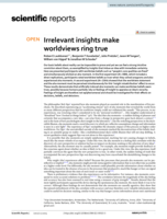 Irrelevant insights make worldviews ring true