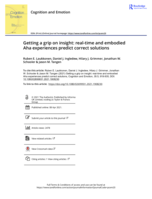 Getting a grip on insight: real-time and embodied Aha experiences predict correct solutions