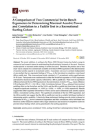 A Comparison of Two Commercial Swim Bench Ergometers in Determining Maximal Aerobic Power and Correlation to a Paddle Test in a Recreational Surfing Cohort
