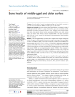 Bone health of middle-aged and older surfers