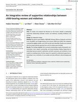 An integrative review of supportive relationships between child-bearing women and midwives