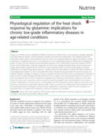 Physiological regulation of the heat shock response by glutamine: implications for chronic low-grade inflammatory diseases in age-related conditions