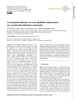 Assessing the influence of ocean alkalinity enhancement on a coastal phytoplankton community