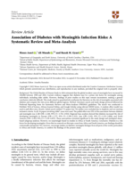 Association of Diabetes with Meningitis Infection Risks: A Systematic Review and Meta-Analysis