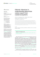 Editorial: Advances in understanding lateral blue carbon export from coastal ecosystems
