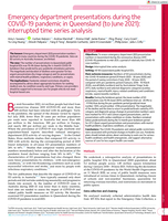 Emergency department presentations during the COVID-19 pandemic in Queensland (to June 2021): interrupted time series analysis