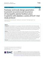 Footwear and insole design parameters to prevent occurrence and recurrence of neuropathic plantar forefoot ulcers in patients with diabetes: a series of N-of-1 trial study protocol