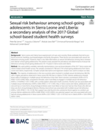 Sexual risk behaviour among school-going adolescents in Sierra Leone and Liberia: a secondary analysis of the 2017 Global school-based student health surveys