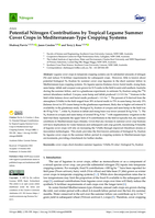 Potential Nitrogen Contributions by Tropical Legume Summer Cover Crops in Mediterranean-Type Cropping Systems