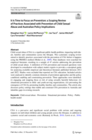 It Is Time to Focus on Prevention: a Scoping Review of Practices Associated with Prevention of Child Sexual Abuse and Australian Policy Implications