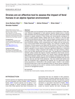 Drones are an effective tool to assess the impact of feral horses in an alpine riparian environment