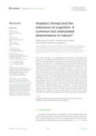 Ariadne’s thread and the extension of cognition: A common but overlooked phenomenon in nature?