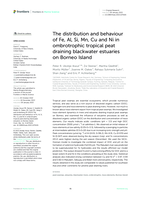 The distribution and behaviour of Fe, Al, Si, Mn, Cu and Ni in ombrotrophic tropical peat draining blackwater estuaries on Borneo Island