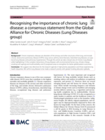Recognising the importance of chronic lung disease: a consensus statement from the Global Alliance for Chronic Diseases (Lung Diseases group)