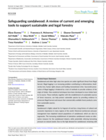 Safeguarding sandalwood: A review of current and emerging tools to support sustainable and legal forestry