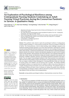 An Exploration of Psychological Resilience among Undergraduate Nursing Students Undertaking an Adult Nursing Virtual Practicum during the Coronavirus Pandemic in Taiwan: A Qualitative Study