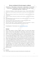 Mercury Enrichment in Peruvian Mangrove Sediments