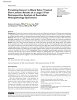 Persisting Cancer in Black Salve Treated Skin Lesions: Results of a Large 5?Year Retrospective Analysis of Australian Histopathology Specimens