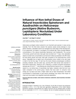Influence of Non-lethal Doses of Natural Insecticides Spinetoram and Azadirachtin onHelicoverpa punctigera(Native Budworm, Lepidoptera: Noctuidae) Under Laboratory Conditions