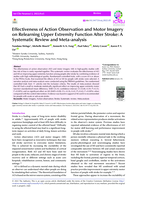 Effectiveness of Action Observation and Motor Imagery on Relearning Upper Extremity Function After Stroke: A Systematic Review and Meta-analysis