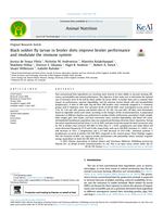 Black soldier fly larvae in broiler diets improve broiler performance and modulate the immune system
