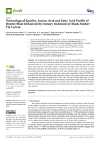 Technological Quality, Amino Acid and Fatty Acid Profile of Broiler Meat Enhanced by Dietary Inclusion of Black Soldier Fly Larvae