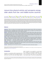 Leisure-time physical activity and sarcopenia among older adults from low- and middle-income countries