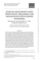 Judicial Discomfort over ‘Innovative’ Treatment for Adolescents with Gender Dysphoria