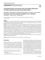Association between socioeconomic status and academic performance in children and adolescents with chronic kidney disease