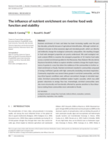 The influence of nutrient enrichment on riverine food web function and stability