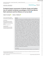 Ecological impact assessment of climate change and habitat loss on wetland vertebrate assemblages of the Great Barrier Reef catchment and the influence of survey bias