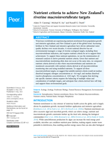 Nutrient criteria to achieve New Zealand's riverine macroinvertebrate targets