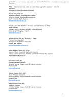 A Blended Learning Activity to Model Clinical Judgment in Practice: A Multisite Evaluation