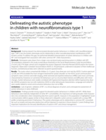 Delineating the autistic phenotype in children with neurofibromatosis type 1