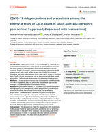 COVID-19 risk perceptions and precautions among the elderly: A study of CALD adults in South Australia