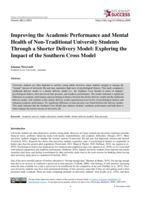 Improving the Academic Performance and Mental Health of Non-Traditional University Students Through a Shorter Delivery Model: Exploring the Impact of the Southern Cross Model