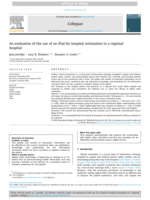 An evaluation of the use of an iPad for hospital orientation in a regional hospital