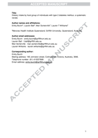 Dietary intake by food group of individuals with type 2 diabetes mellitus: A systematic review