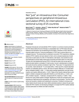 Not "just" an intravenous line: Consumer perspectives on peripheral intravenous cannulation (PIVC). An international cross-sectional survey of 25 countries